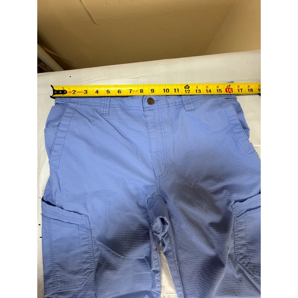 Carhartt Force Liberty Cargo Scrub Pants Womens Large Blue Ripstop C56418 Reg - Picture 6 of 8